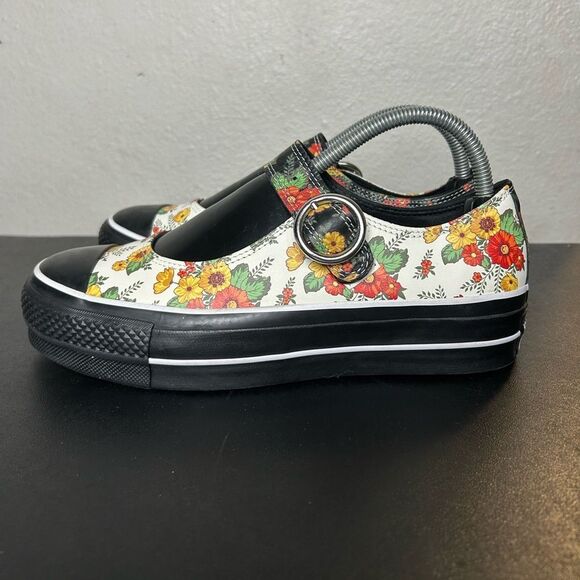 Converse Chuck Taylor Mary Jane Platform in Floral Blocking Size 7.5 - Picture 3 of 9